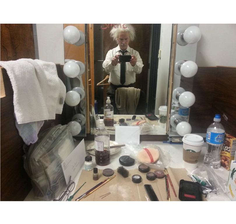 Thomas Schuch as Albert Einstein, University of North Carolina, Pembroke