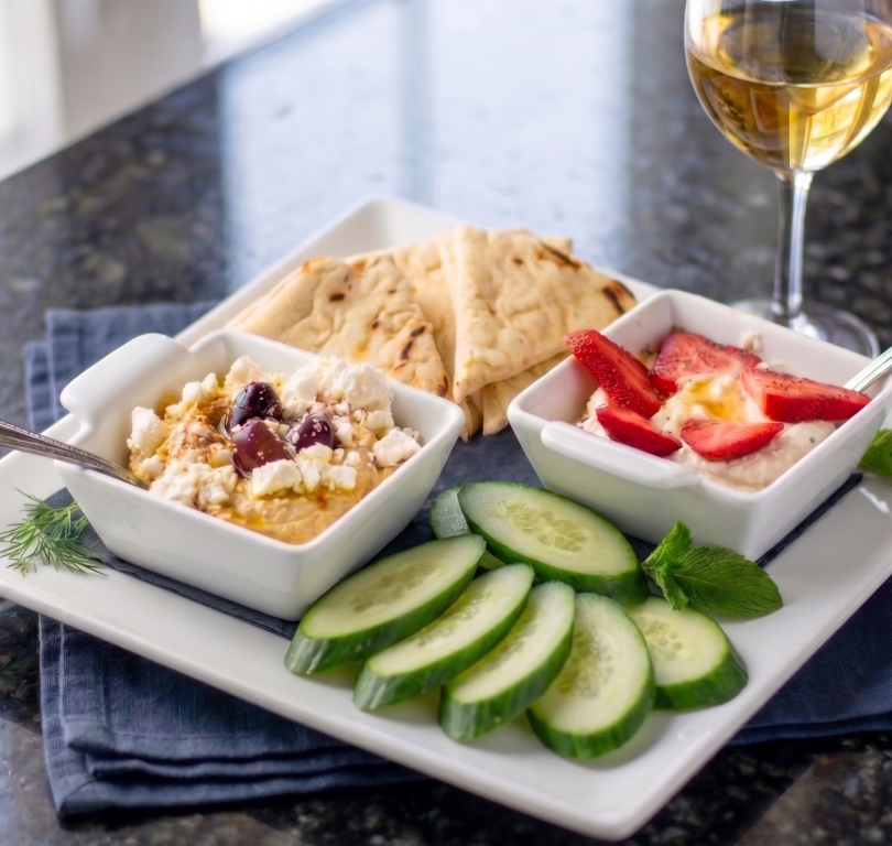 Honey Feta & Hummus appetizer