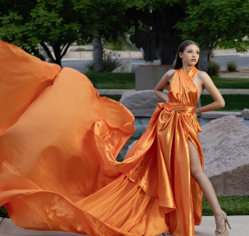 Orange Flying Dress