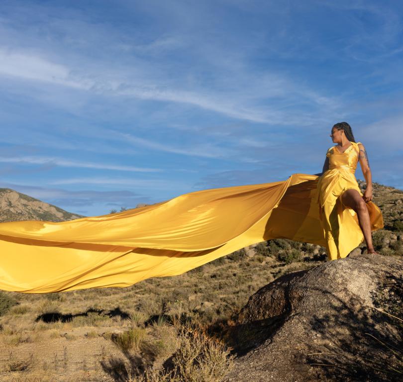 Yellow Flying Dress