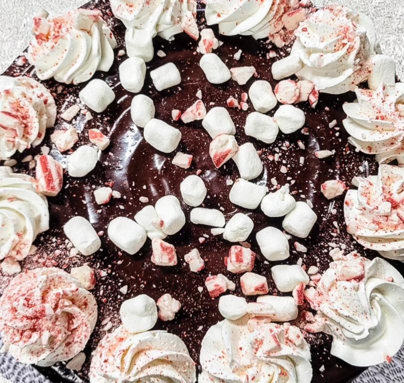 Tania's Tasty Kitchen Peppermint Cocoa Cheesecake