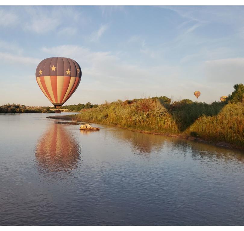 Hot Air Balloon Reflection