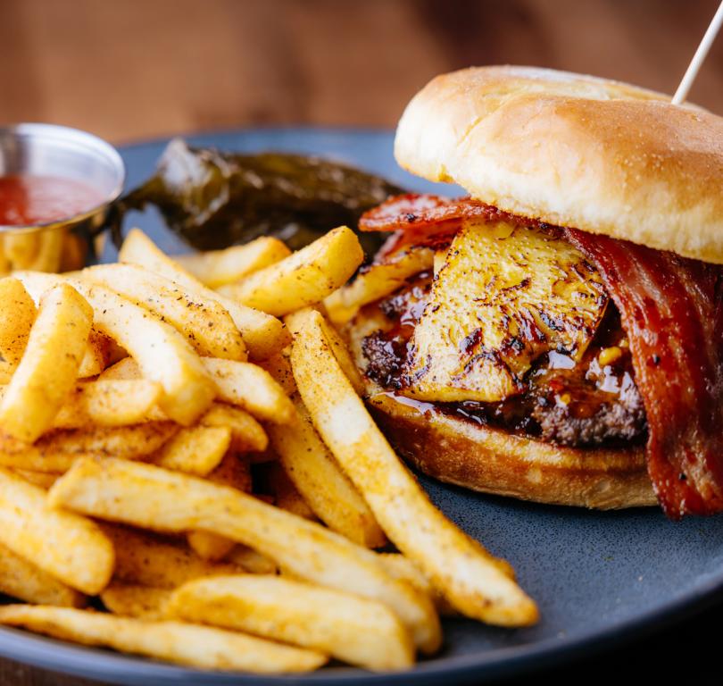 Red Chile Hawaiian Burger