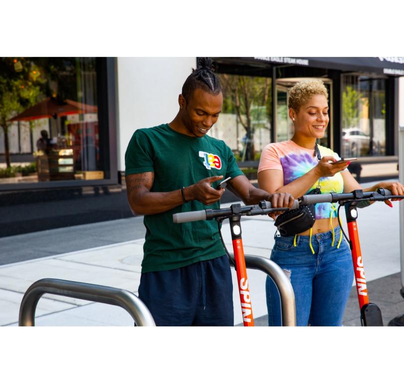 Phone and Scooter