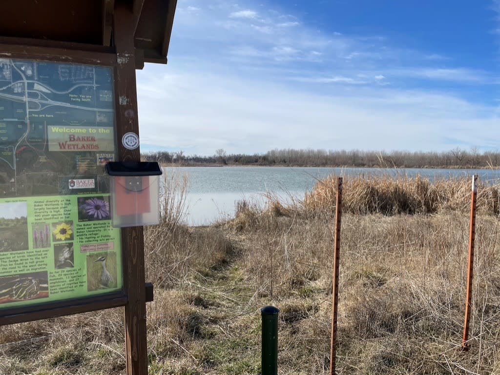 Kiosk at Baker Wetlands