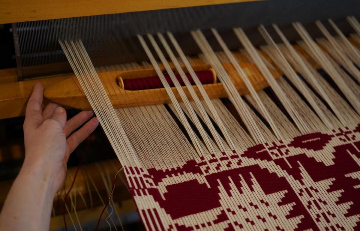 The McCarl Coverlet Gallery is presenting How People Made Coverlets: A 19th century factory tour inspired by Mister Rogers.