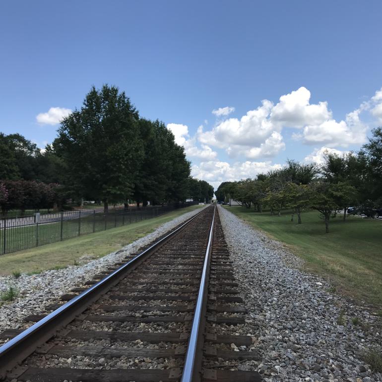 trains on main train tracks