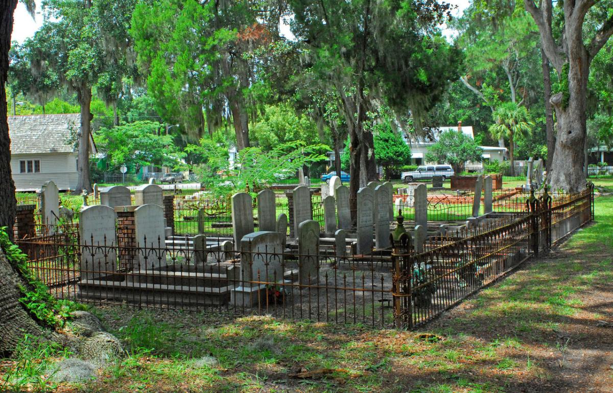 Graves found in Brunswick's historic Oak Grove Cemetery date back to the early 19th century. Photo by Troup Nightengale.