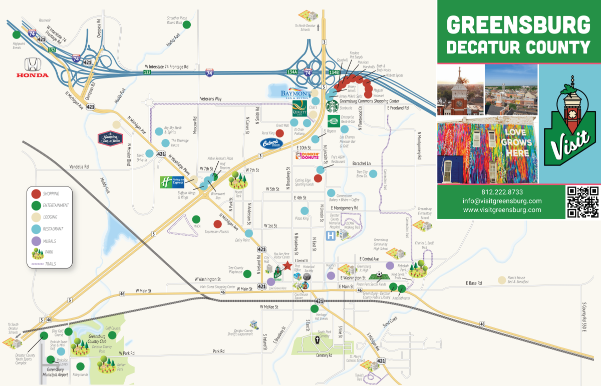 Fun Map 2025 Downtown Greensburg