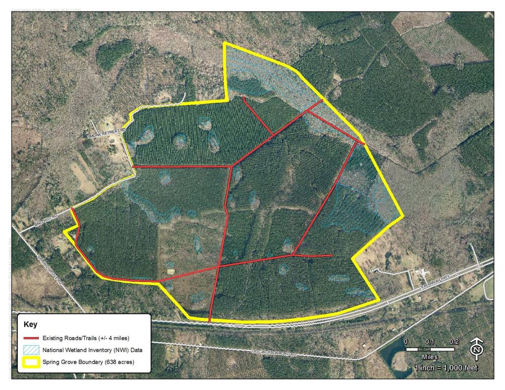 Spring Grove Site Map