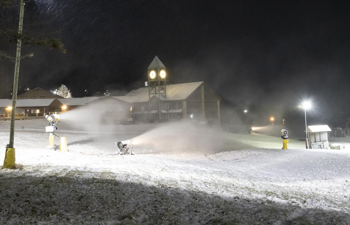 Snowmaking is underway at Hidden Valley Resort in the Laurel Highlands