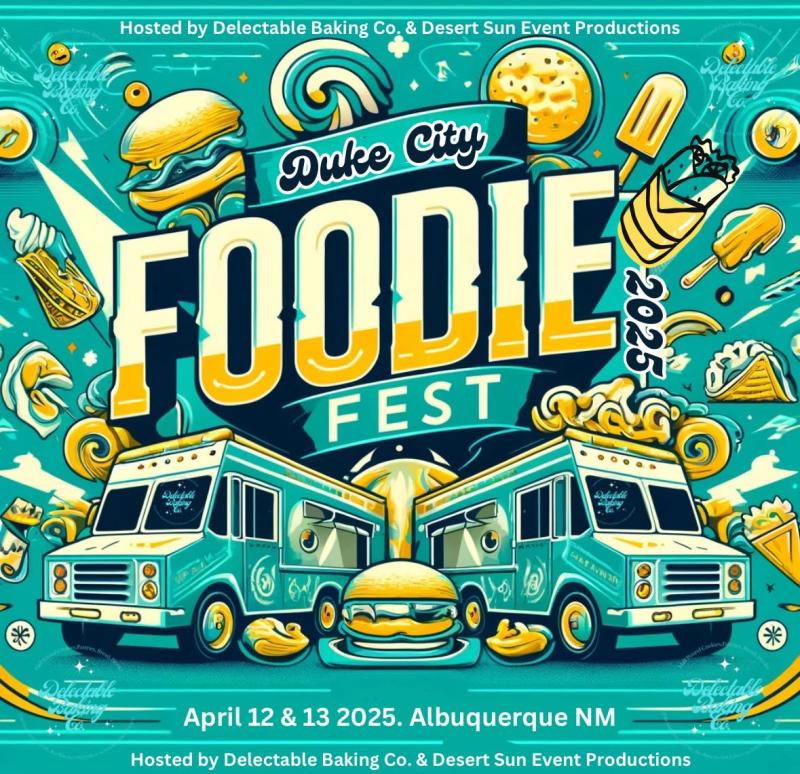 Promotional graphic for the Duke City Foodie Fest.