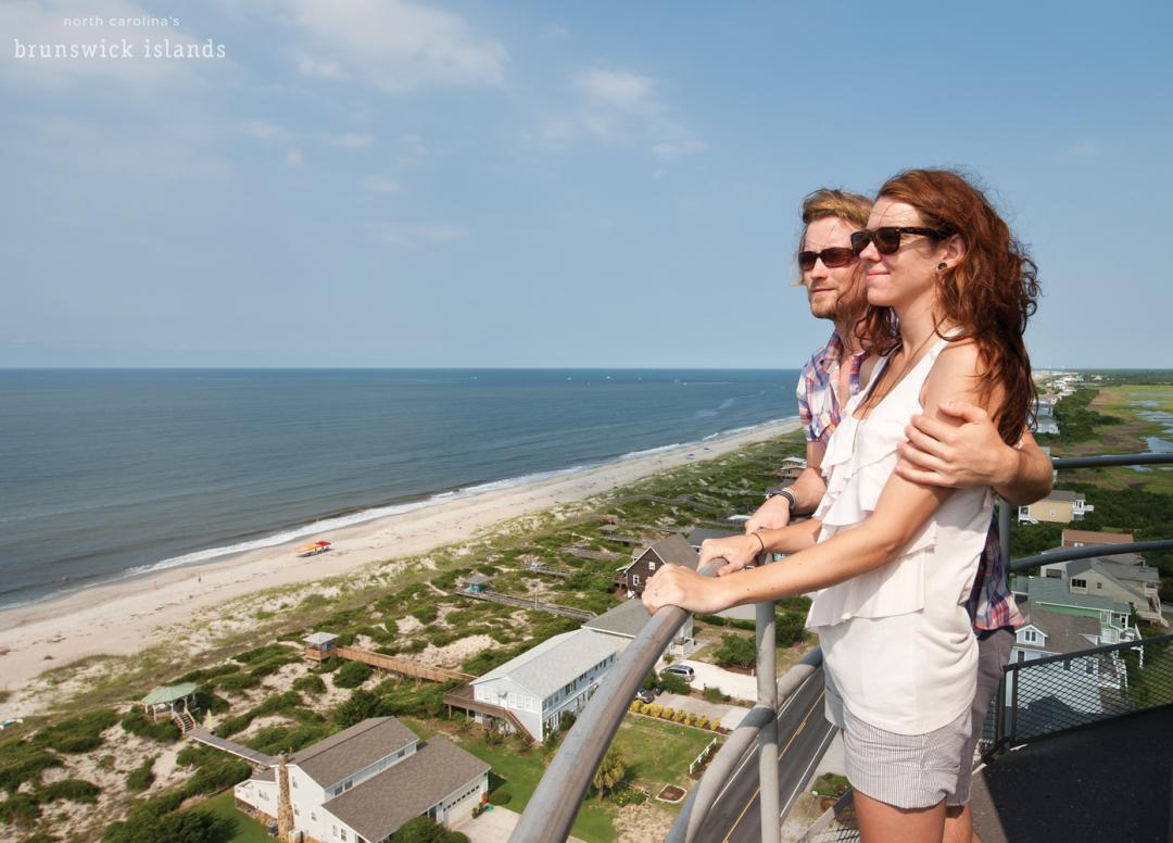 Couple at Oak Island Lighthouse