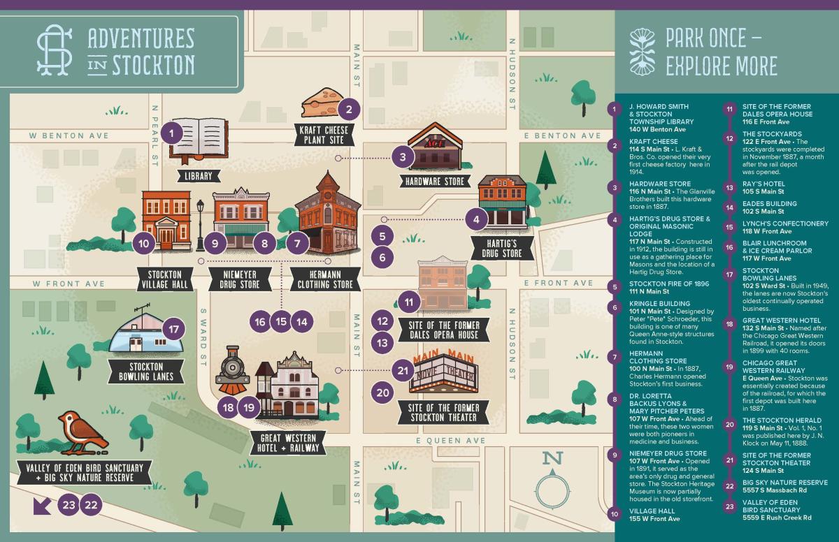 Adventures in Stockton Map