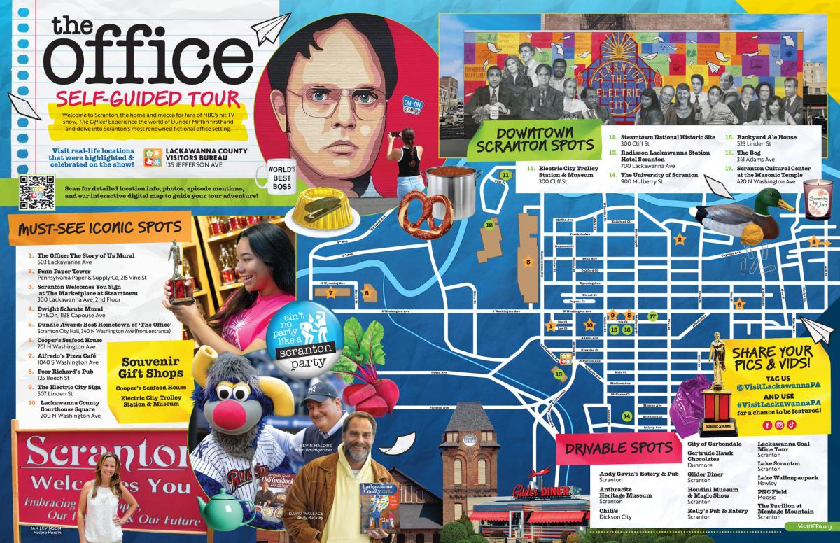 The Office Self-Guided Tour Map (2024)