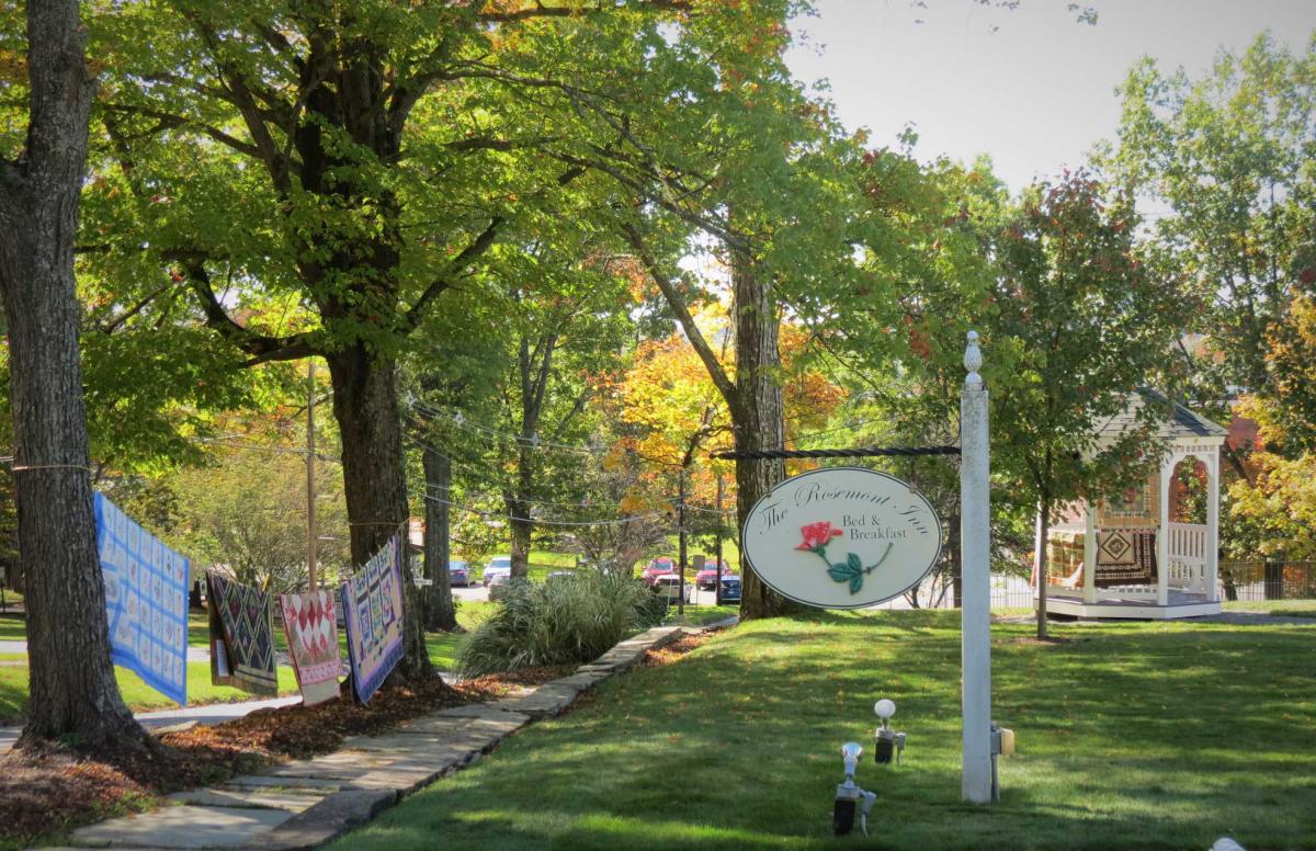 A sign in a park