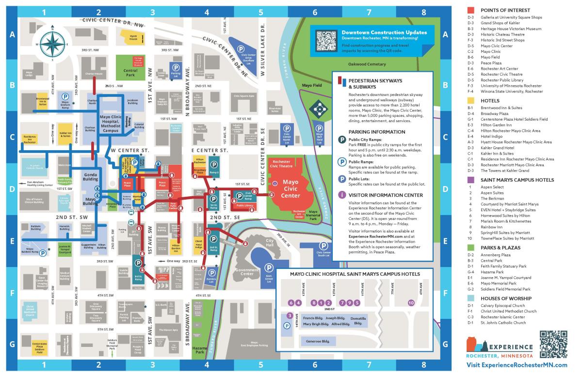 Downtown Rochester Map