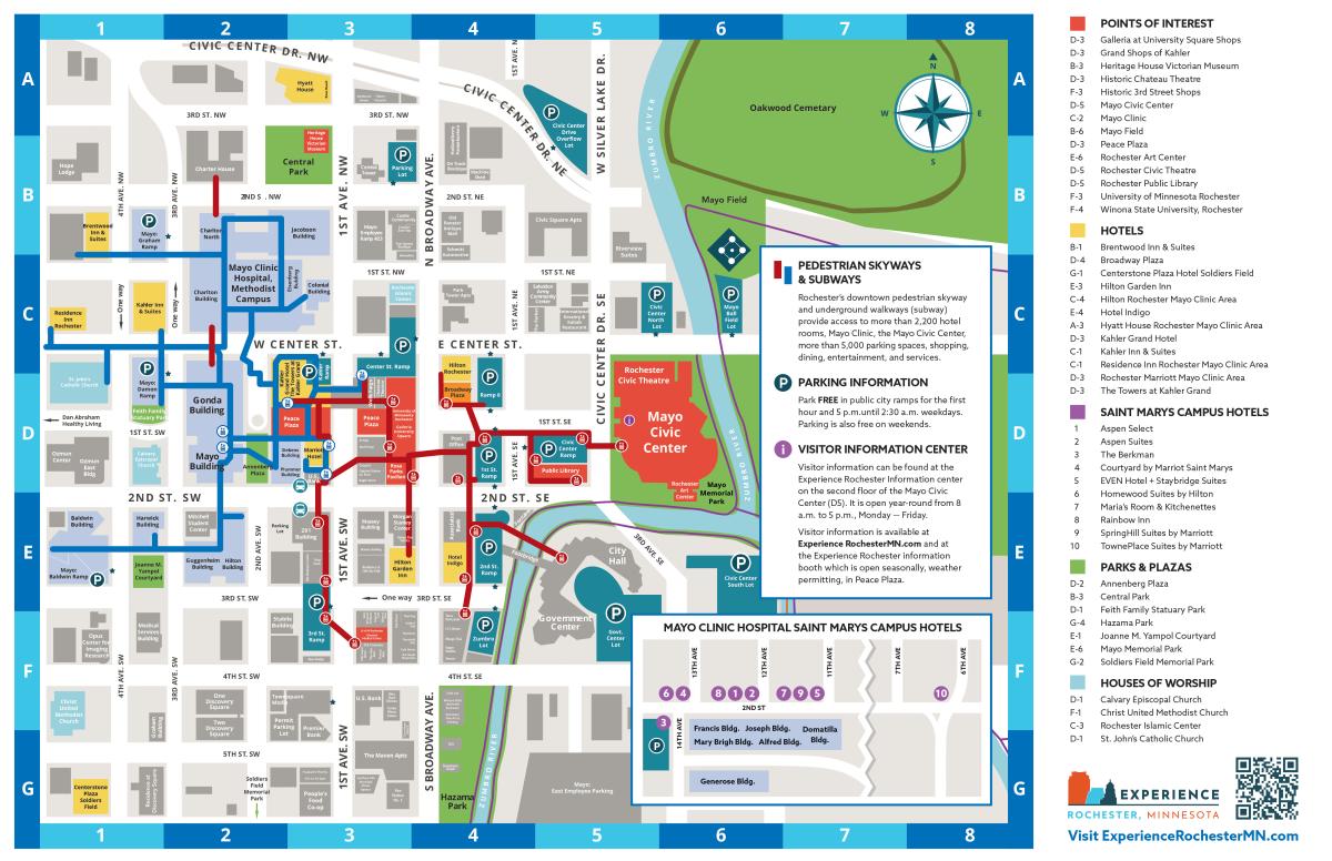 Downtown Rochester Map