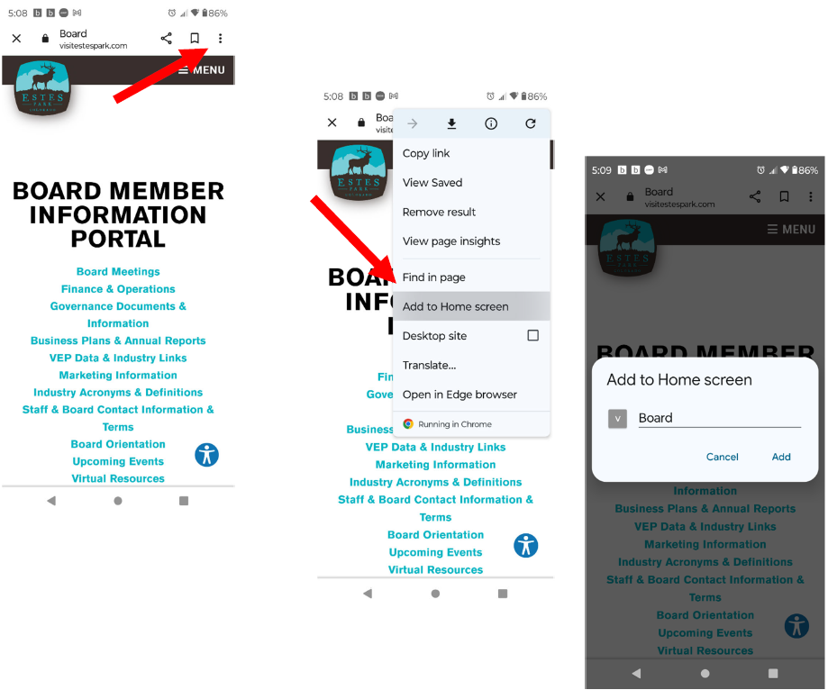 Android Phone Homescreen