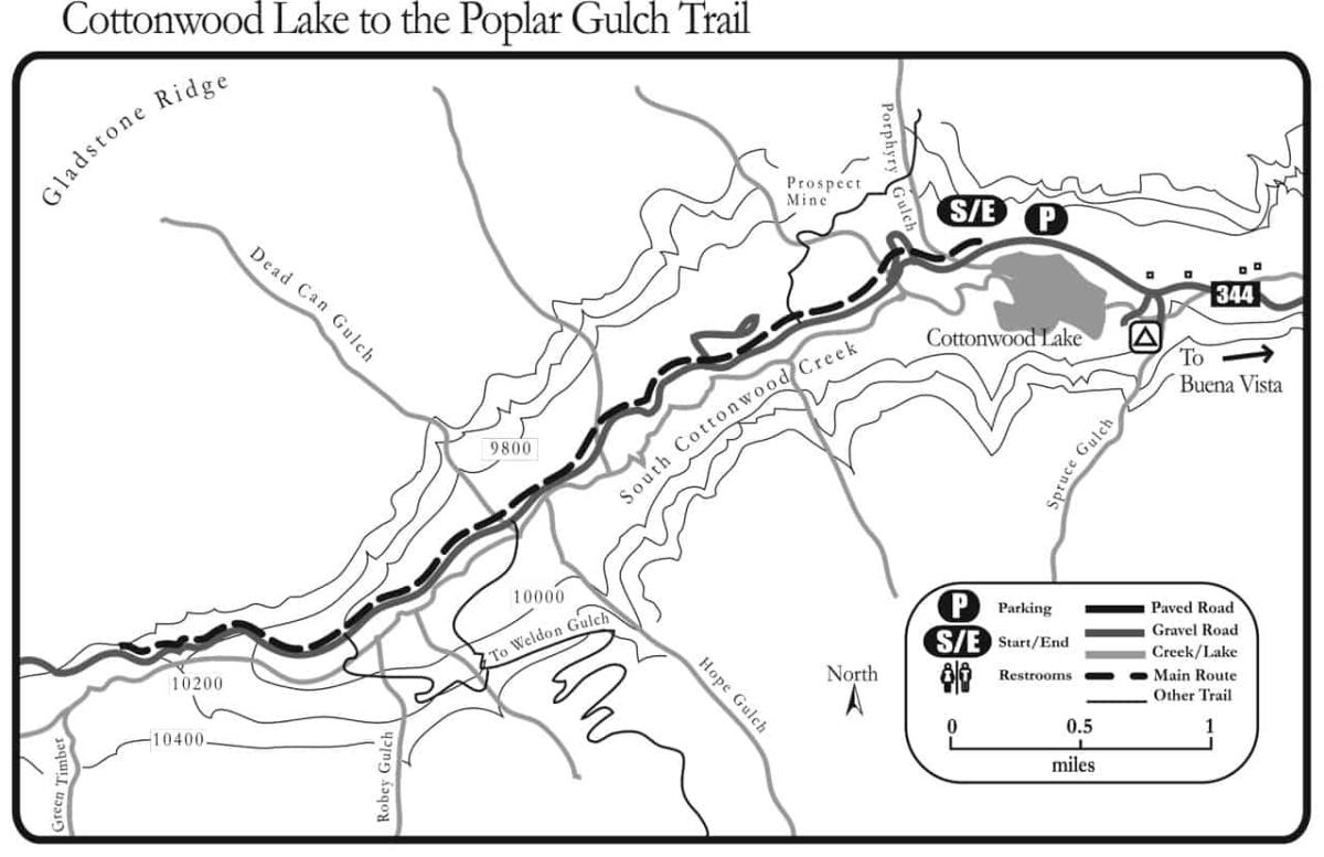 Cottonwood-Lake-to-Poplar-Gulch-Trail-map