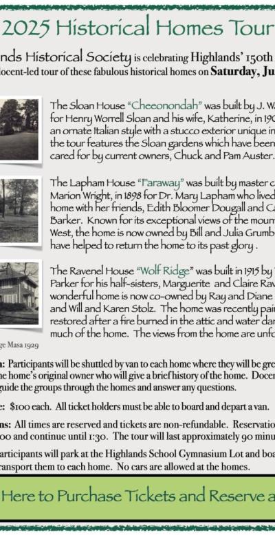 Historic Homes Tour 2025