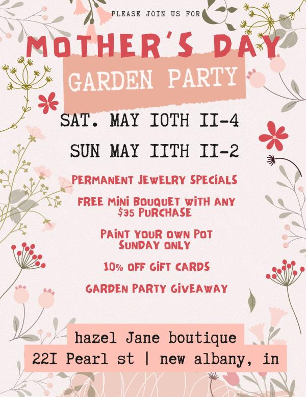 Hazel Jane Mother's Day Garden Party Graphic