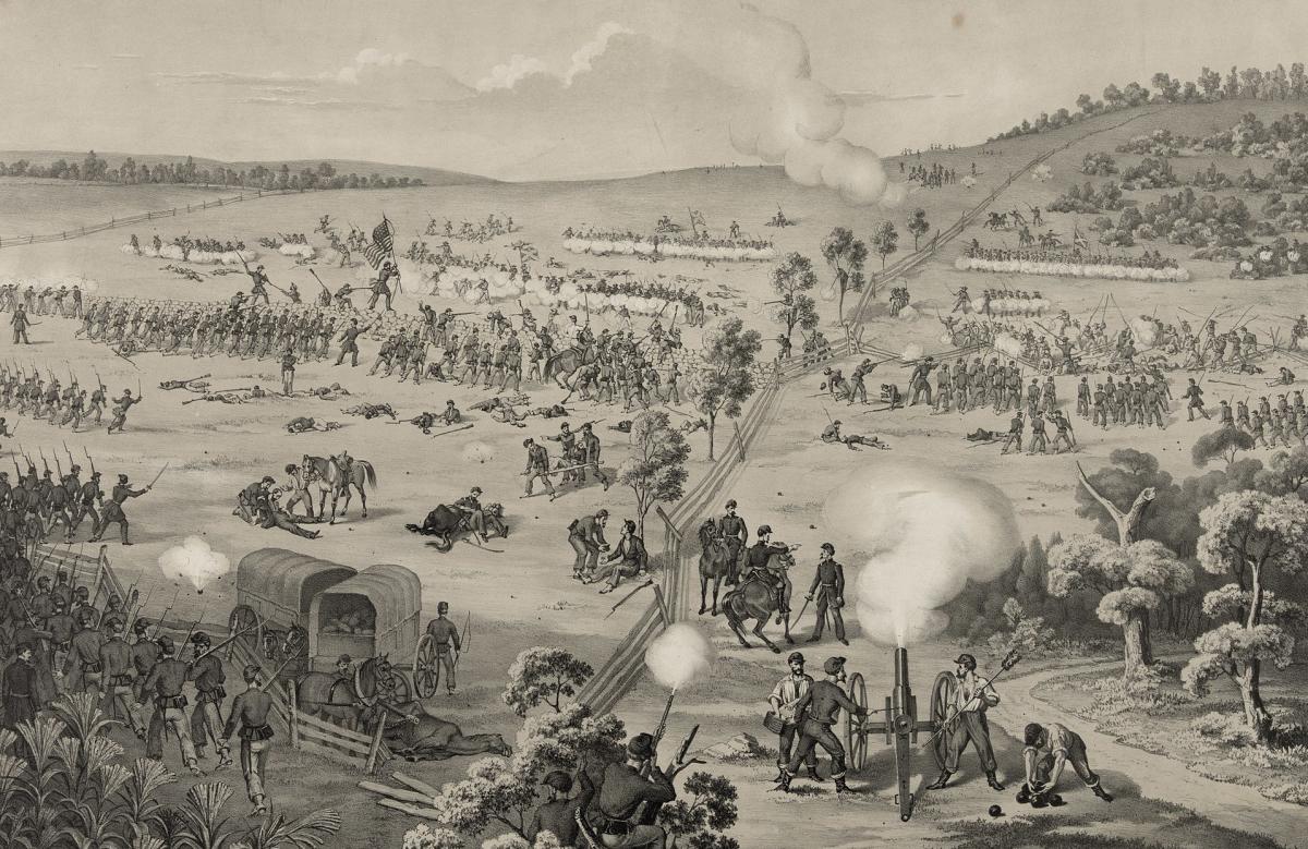 Image of the Battle of South Mountain from the Library of Congress