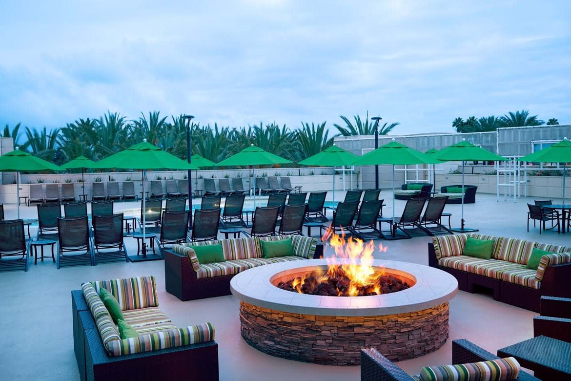 Pool area of Hyatt Regency OC