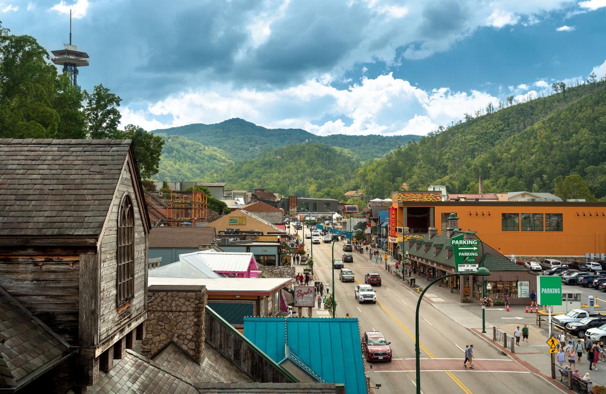 downtown gatlinburg scenic view