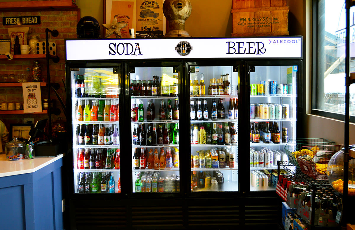 Soda Wall at Bread & Bottle in Downtown Princeton.