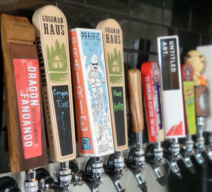 Craft Beer Taps at Roscoe's Coffee Bar and Taproom