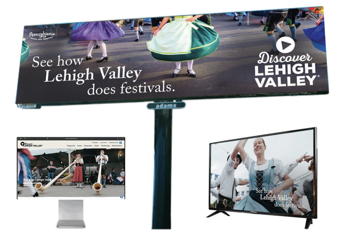Advertising examples: Digital Ads, Billboards, Print