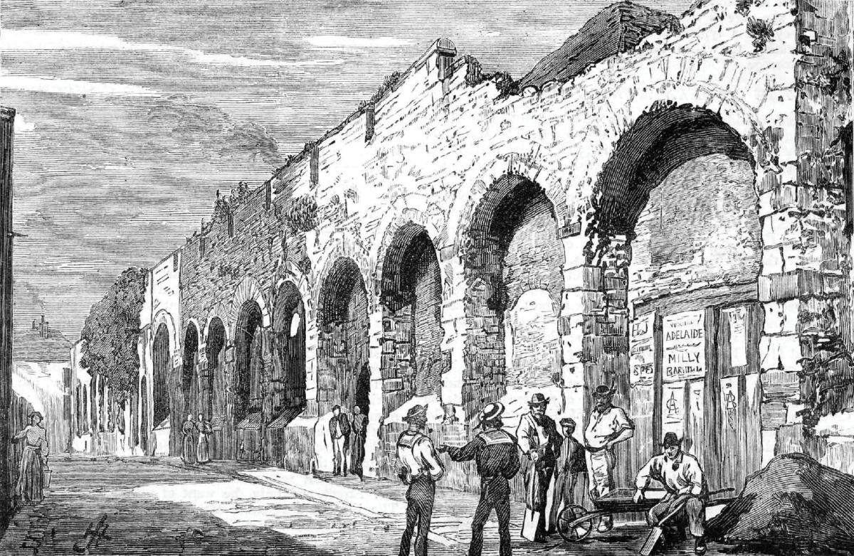 Old town walls, The Graphic, 14th July 1883
