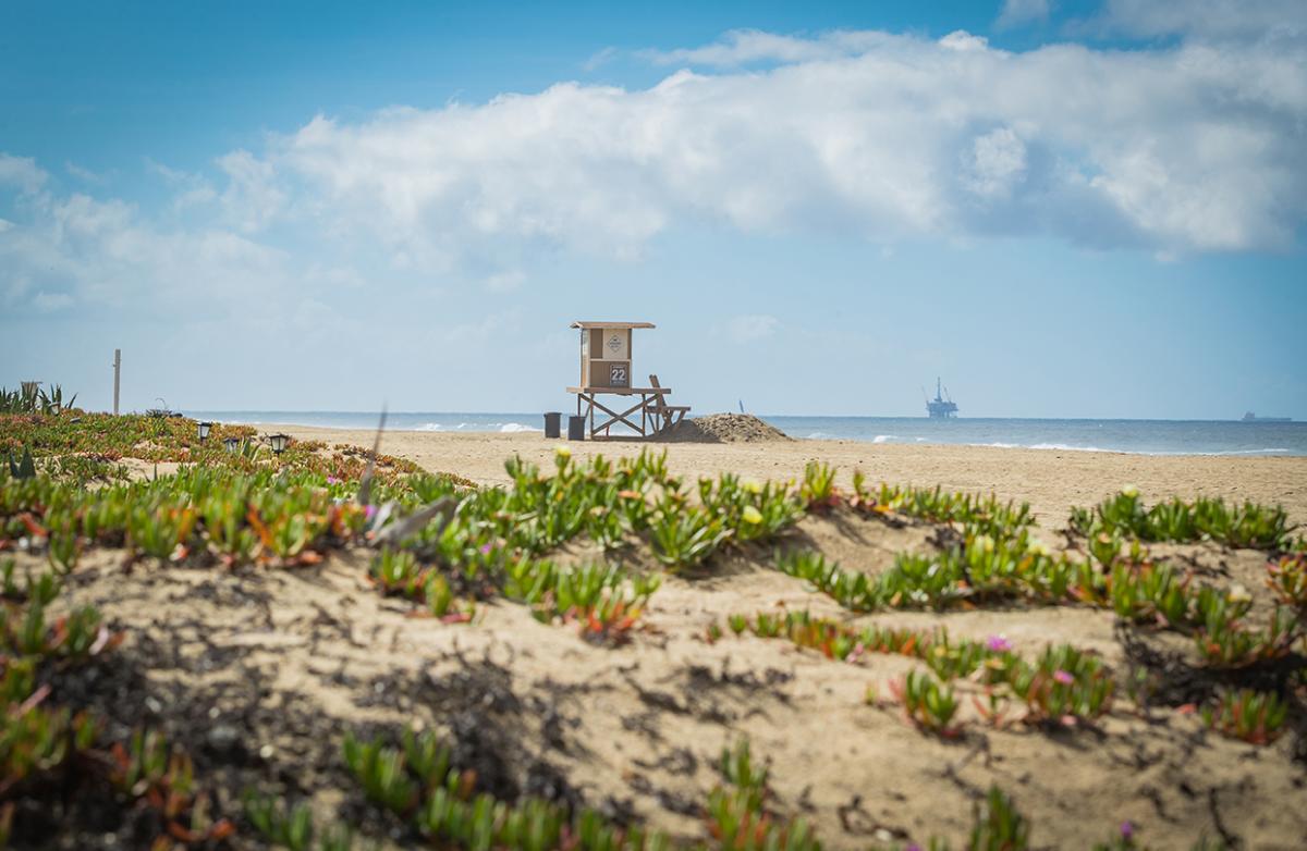 Sunset Beach in Huntington Beach