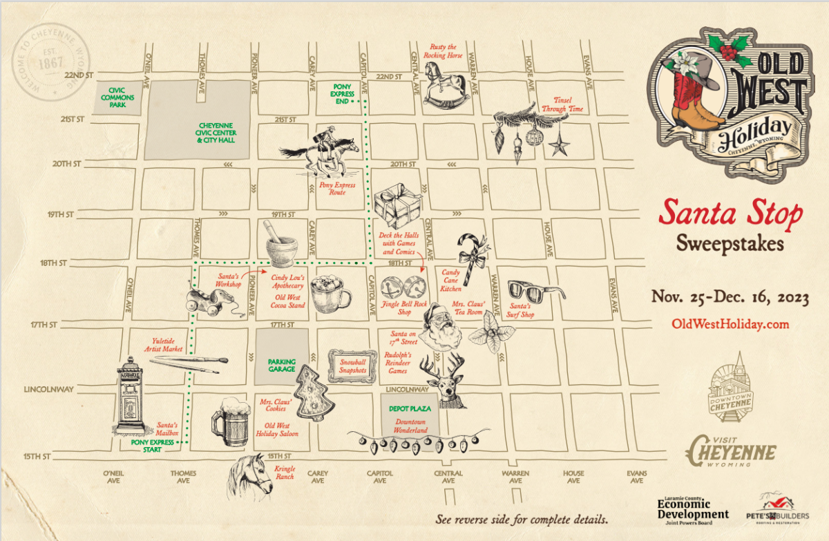 Old West Holiday Map