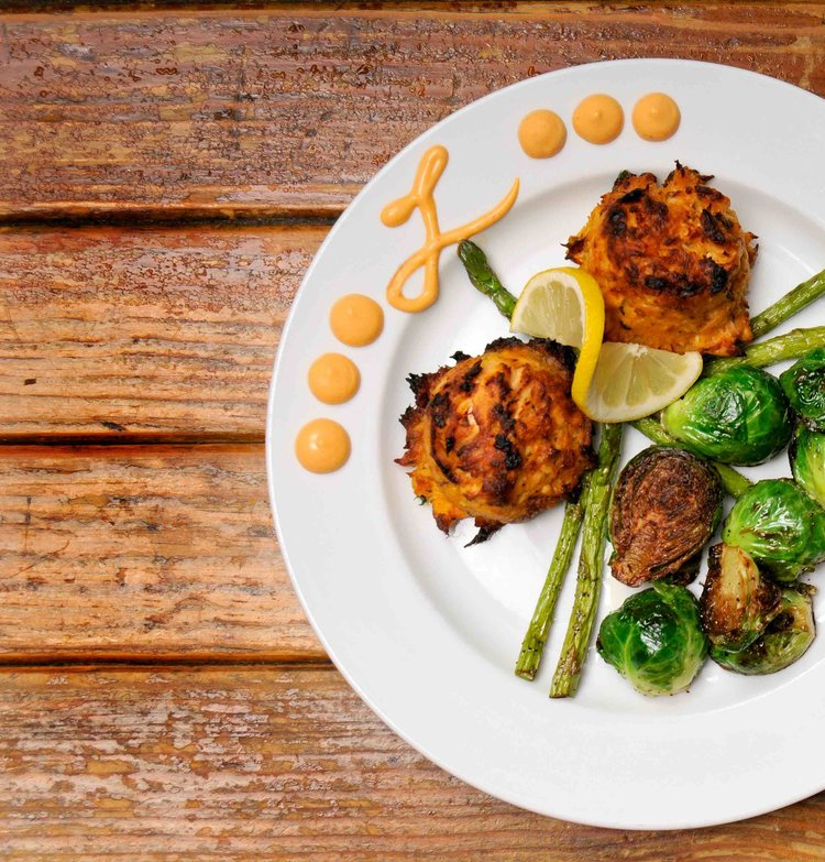 Salmon Cakes at Linda's Bar & Grill