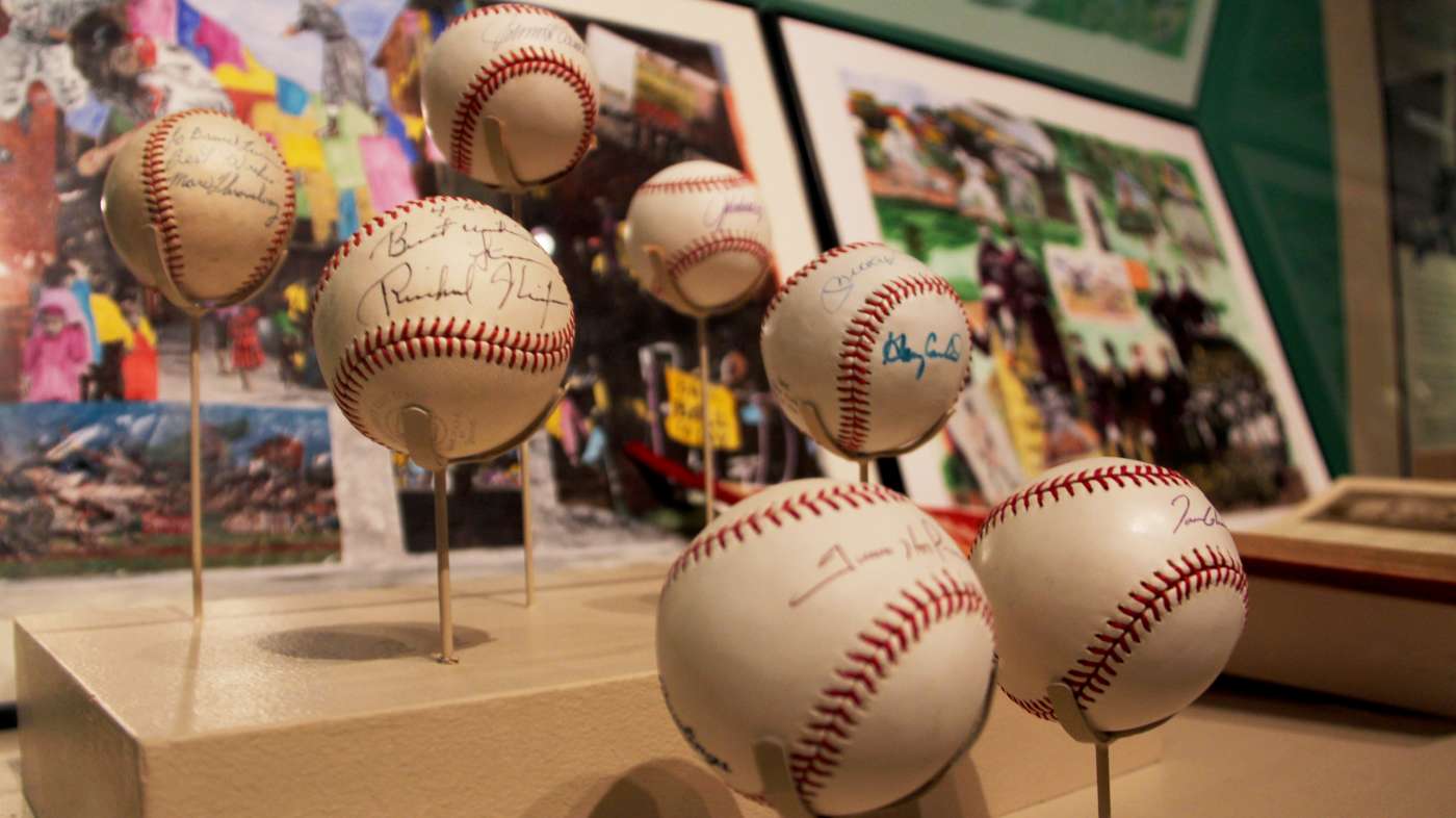 Autographed baseballs