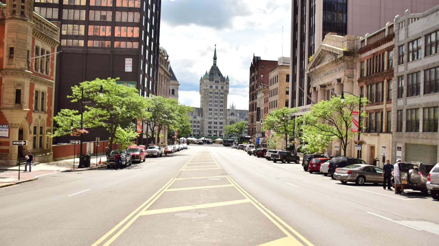 Downtown Albany view from State Street
