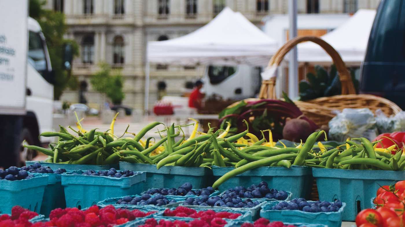 Fresh vegetables and fruit