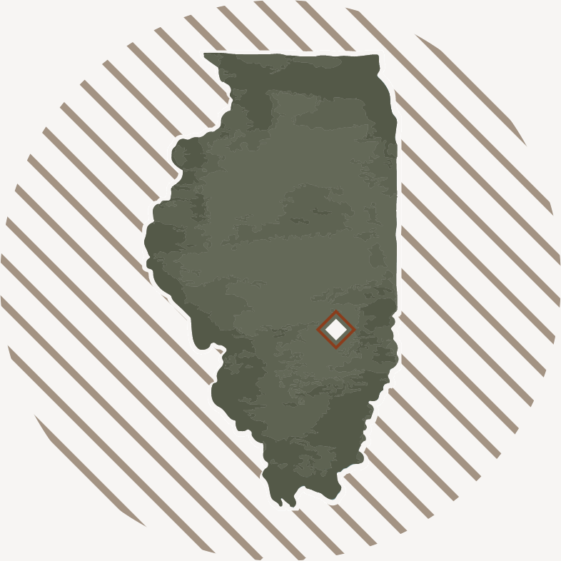 Image showing Effingham on map of Illinois