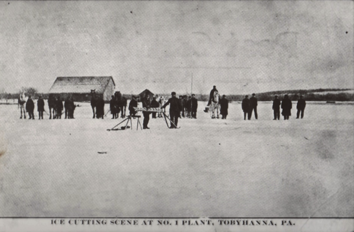 Historic image of ice plant in Tobyhanna