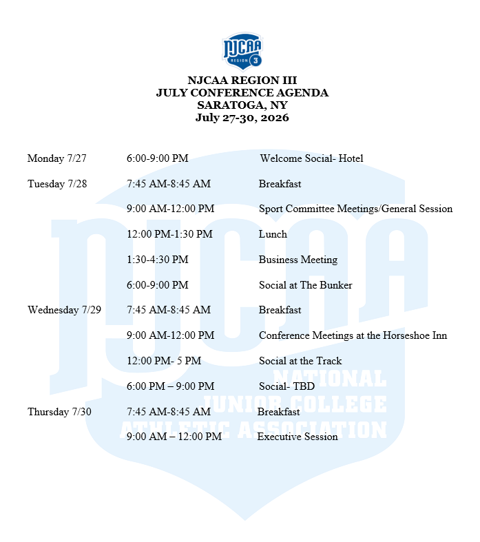 njcaa agenda