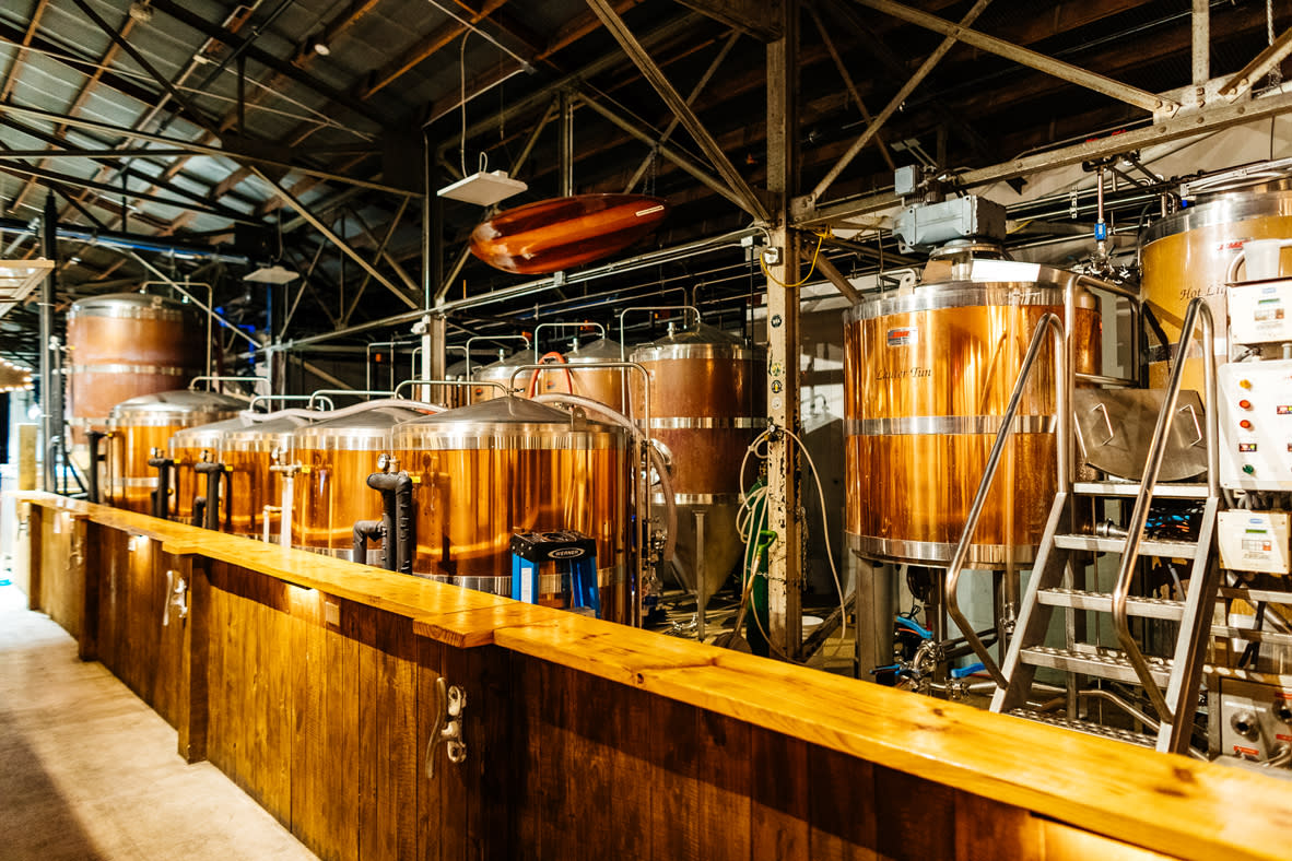 A view of the inside of Tarpon River Brewery