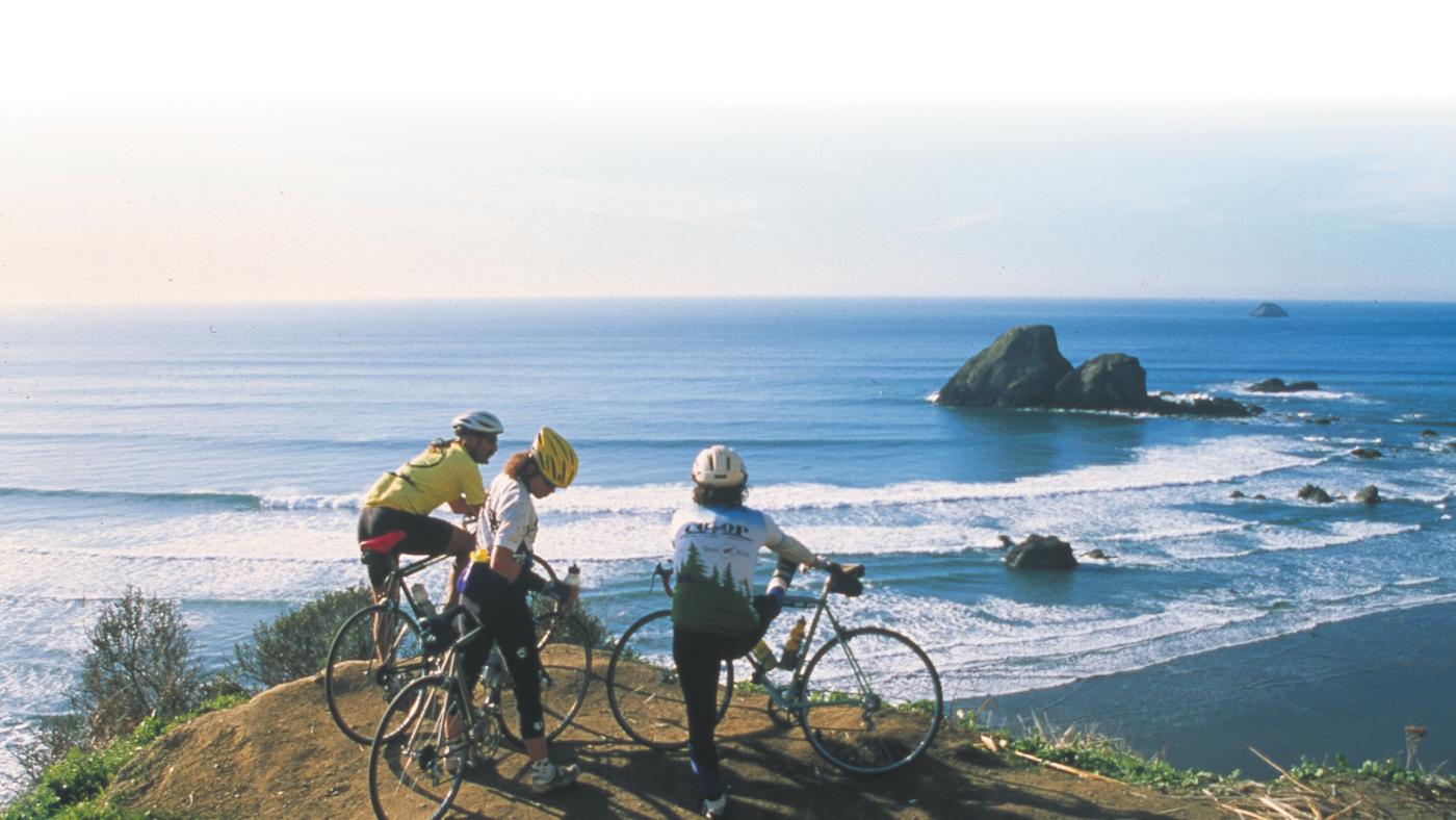 Cyclists on the Lost Coast
