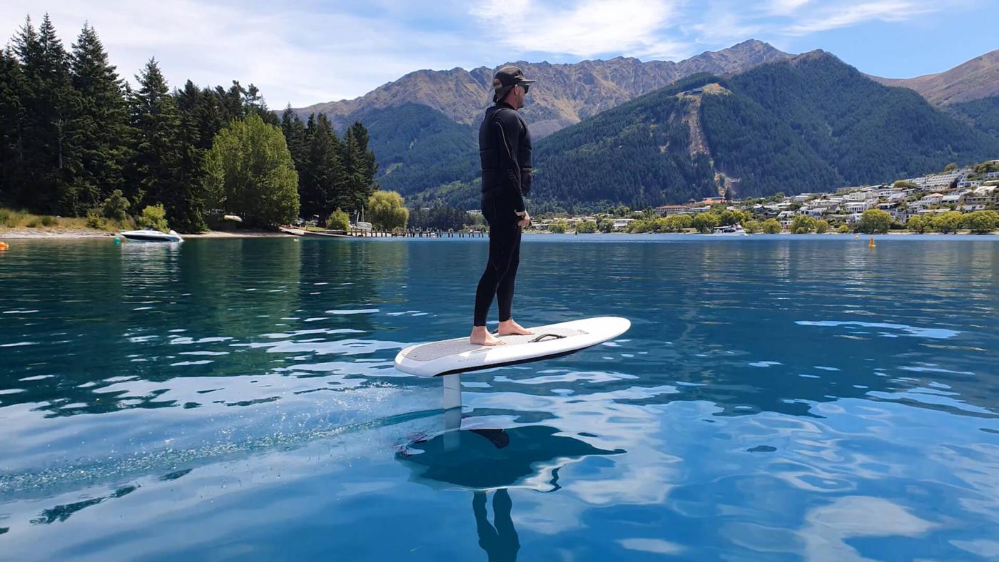 Fliteboarding on Lake Whakatipu