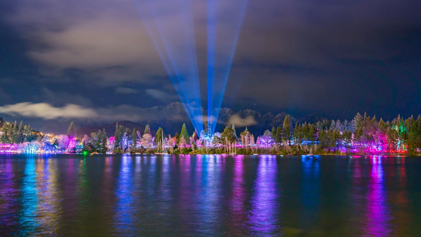 LUMA Southern Light Show in the Queenstown Gardens