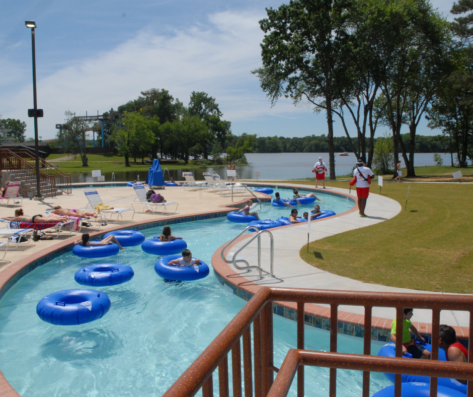 The lazy river at Point Mallard.