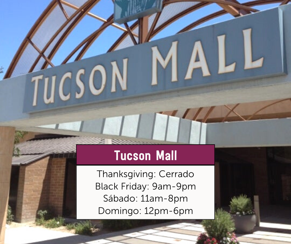 tucson mall black friday 2022 hours