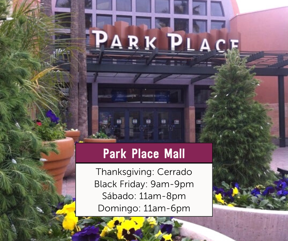 park place mall black friday 2022 hours