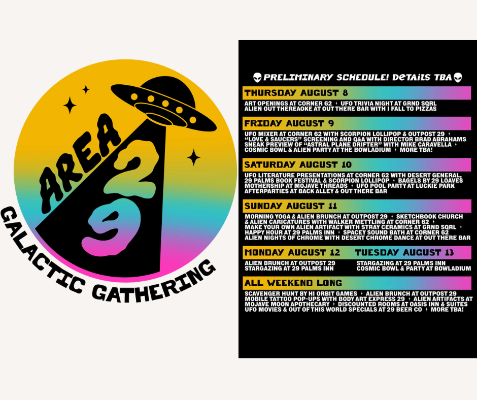 Area 29 Galactic Gathering Event August 2024 Twentynine Palms California